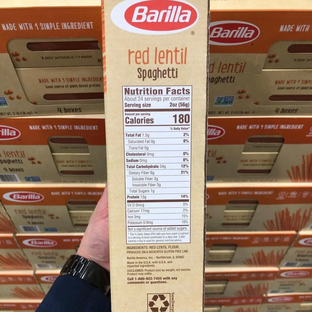 Лидер продаж брендовые Спагетти из красной чечевицы 4x12 унций (340 г) паста в коробке не-GMO хороший источник белка распродажа