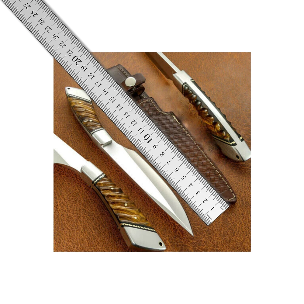 Damascus Steel Skinner Hunting Knife Tactical Multifunctional Portable Camping Knives New Arrival Handmade knife