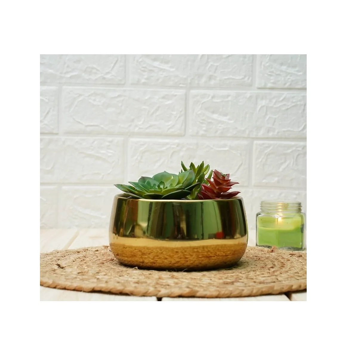 100% Brass Planter Flower Pot for Home Living Room Table Decor Superior Quality Customized Size Pots Sale
