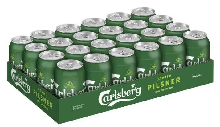 Carlsberg 330 мл банка пива x24 из Европы 5% объем спирта пиво Лидер