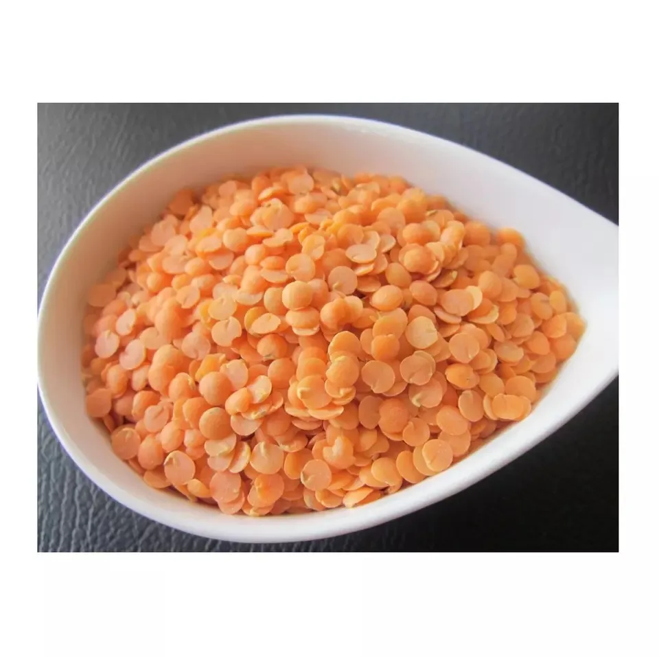 High Quality Red Lentils Healthy Dried Legumes in Bulk Corresponding to Interstate Standards Packed in Bags for Wholesaling