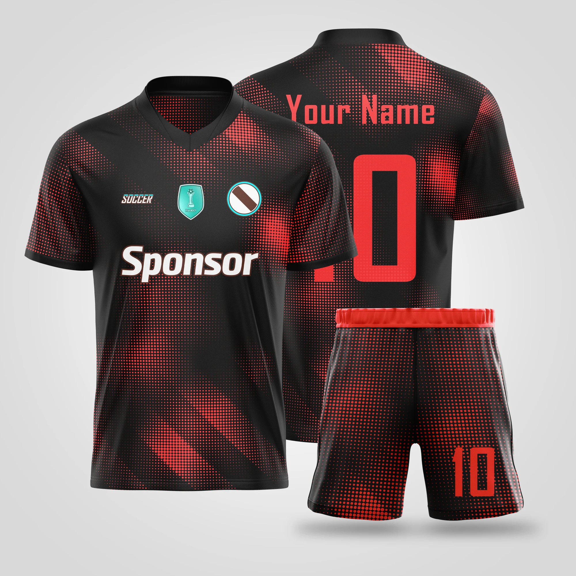 Wholesale sublimate soccer uniform kit set blank sport shirt custom football jersey soccer tracksuit made in Viet Nam