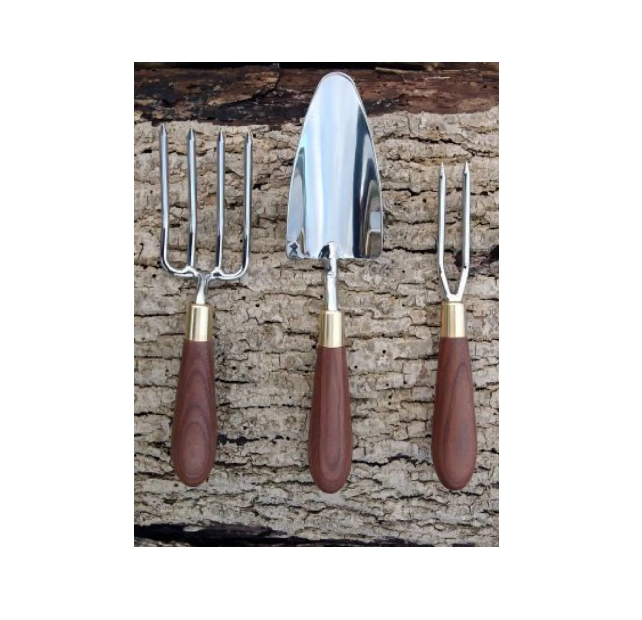 Modern Garden Tools Set Prime Quality Metal Gardening Tools With Wooden Handle For Indoor And Outdoor Hand Planting Kit