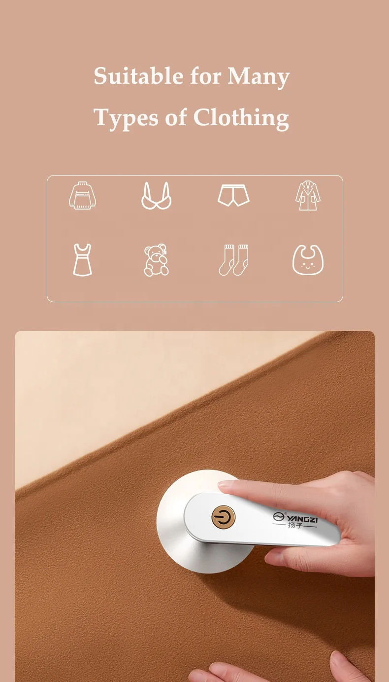 Portable Electric Clothes Lint Trimmer USB Hair Ball Trimmer Fuzz Carpets Sweater Shaver Lint Remover Household Clothes Shaver