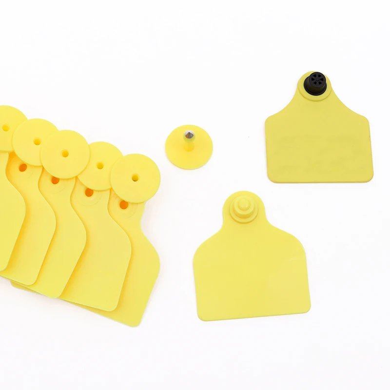 Factory Custom ID Chip RFID Cattle Ear Tag for Livestocks Identification UHF Animal Ear Tag