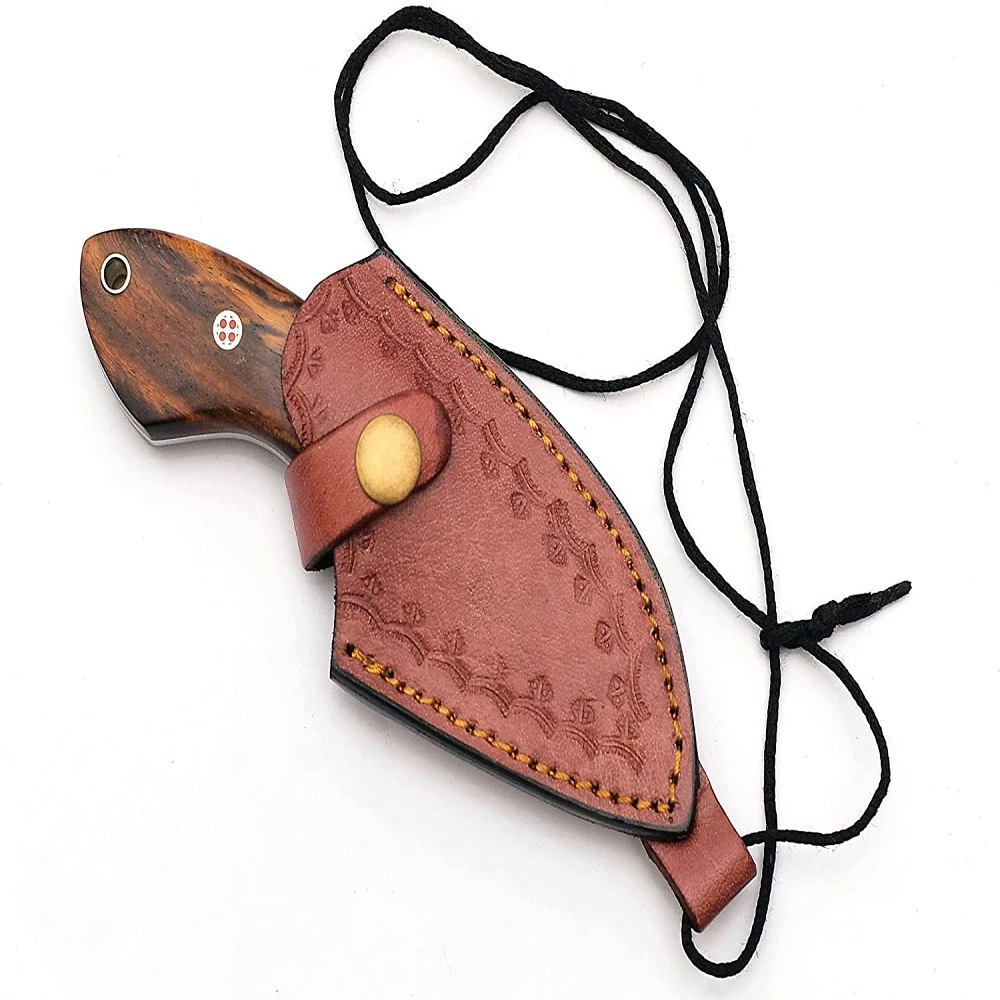 OEM Custom Size Premium Style Hook Fixed Blade Knife Stag Antler Hunting Camping Outdoor Survival Knives free leather sheath