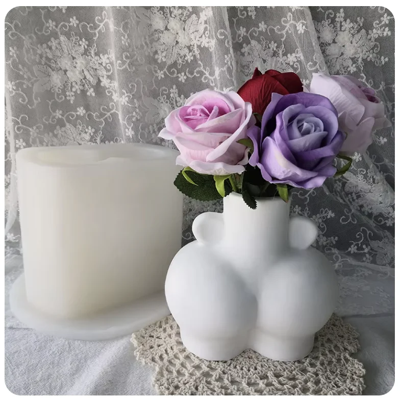 Large Silicone Molds Nordic Style Ceramic Vase Home Decoration Crafts Ornaments Body Art Mold