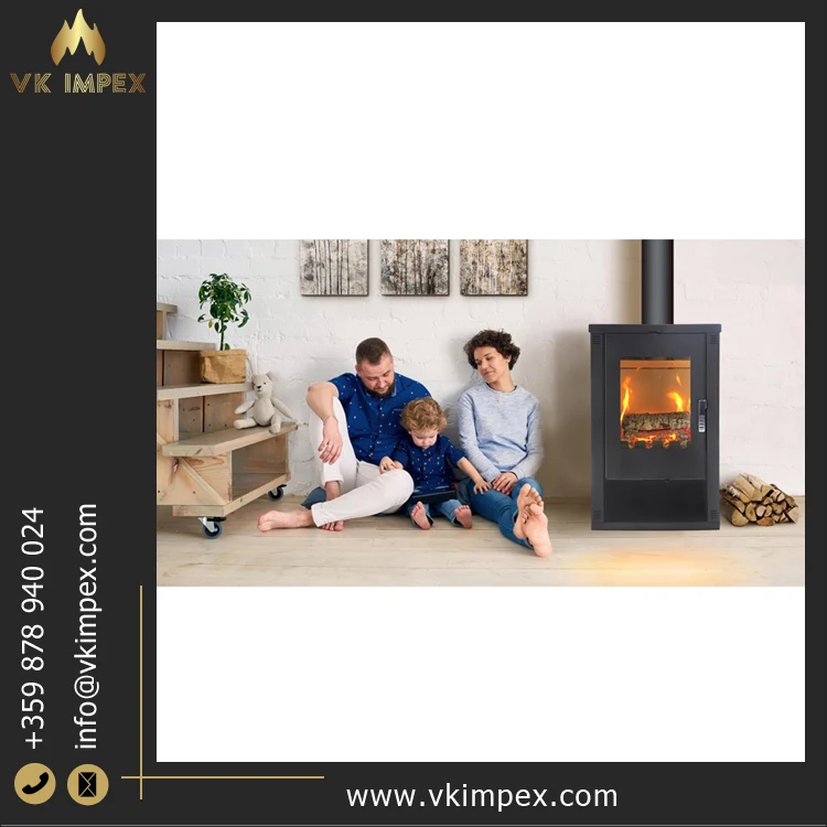 Direct Factory Price Top Quality High Heating Performance Elegant Design Steel Wood Burning Fireplaces from Bulgaria