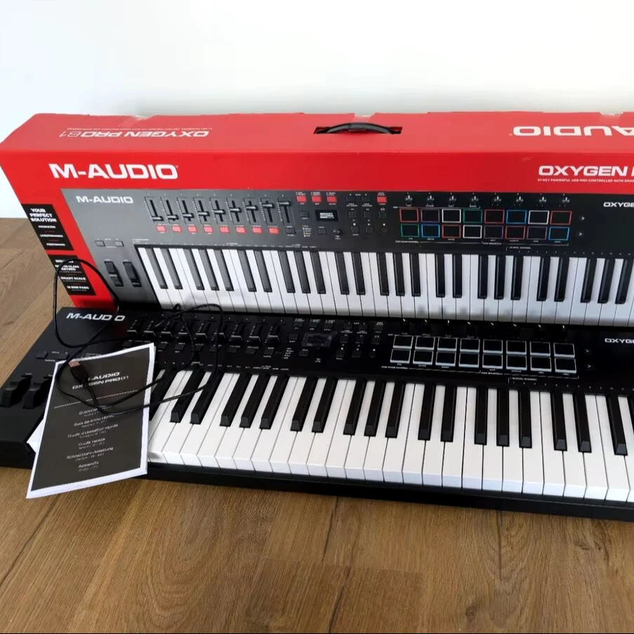 Top Notch sales For High Quality Original New M-Audio Oxygen Pro 61 USB MIDI Keyboard Controller Piano