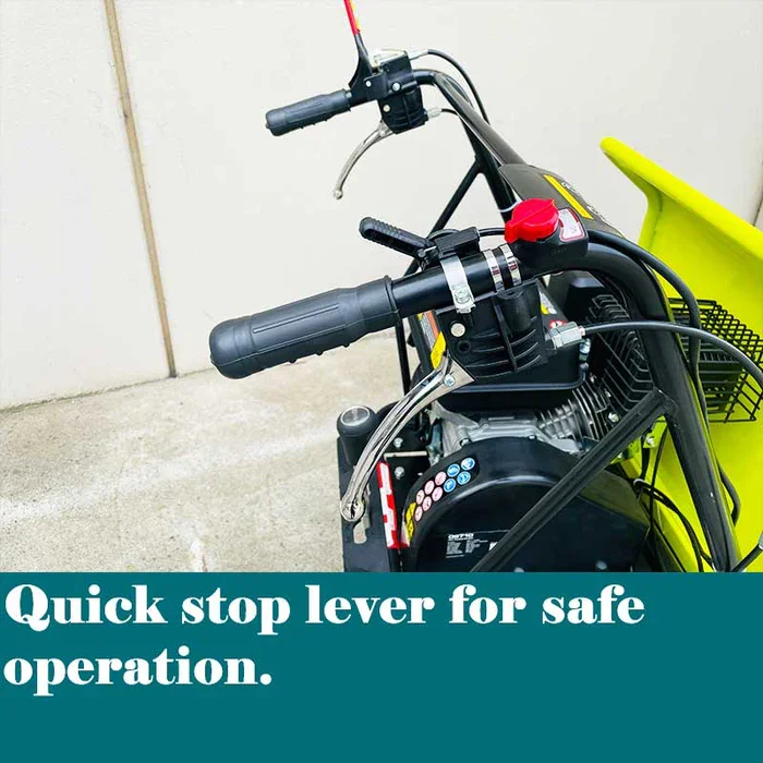 300KG Track Dumper 6.5hp Motorized Wheelbarrow Tracked Power Wheelbarrow with Detachable Panels All Terrain