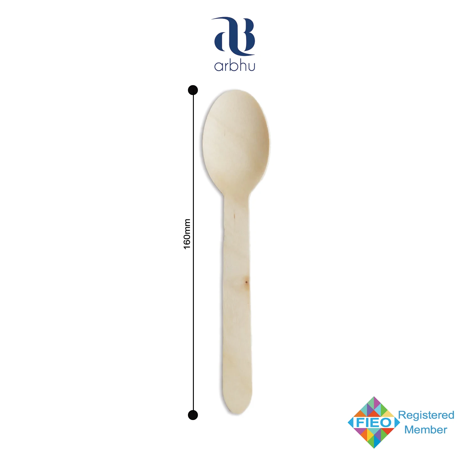 Amazon hot selling Birch wooden spoons, Forks, and knives reusable Biodegradable tableware flatware