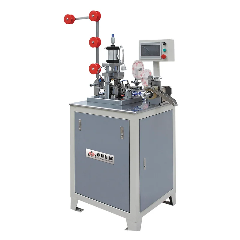 QB-012Automatic Nylon Zipper Ultrasonic Adhesive Tape Sticking Machine for Industrial Zipper Product Machine New Design