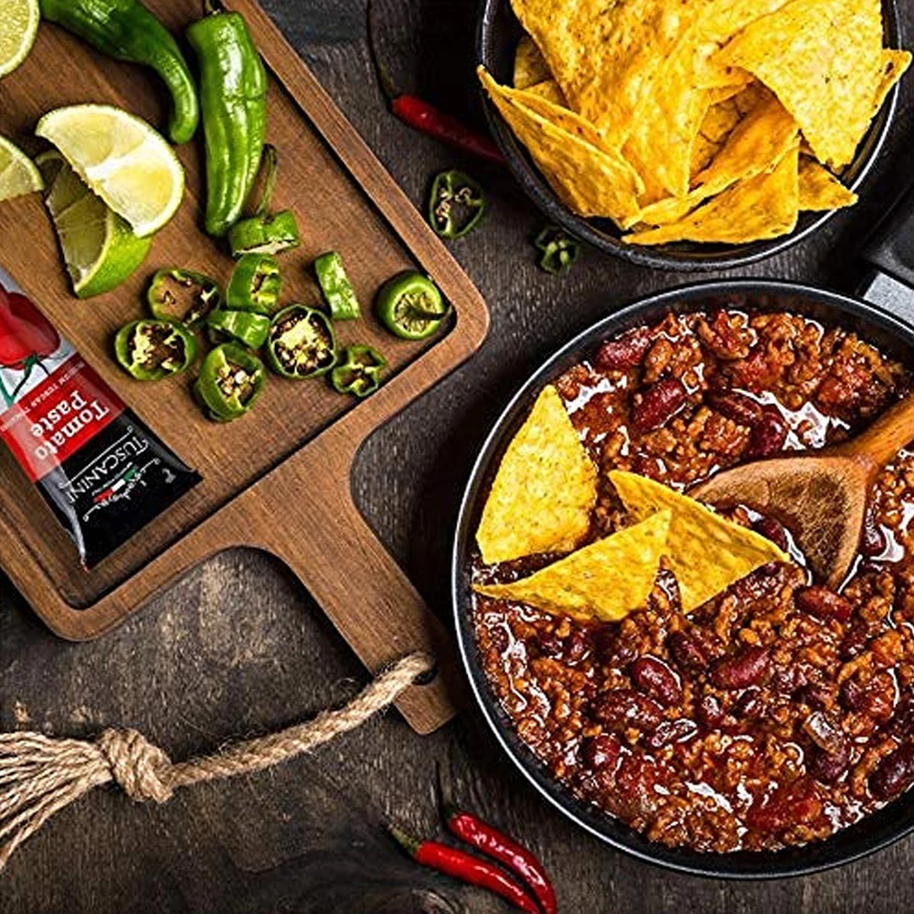 Premium Double Concentrated Tomato Paste Tube - 7.5oz Squeeze Tube Made With The Finest Quality Tomatoes