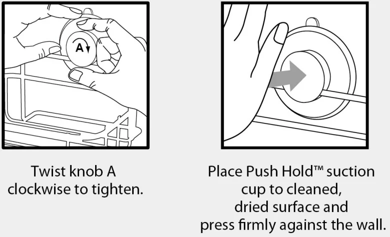 La Arco Suction Cup Bath Towel Holder Towel Bar