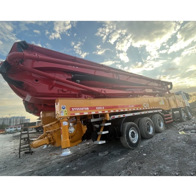 Used Truck Mounted Concrete Line Pump 2013 Renovate SANNY 62m on Benz car