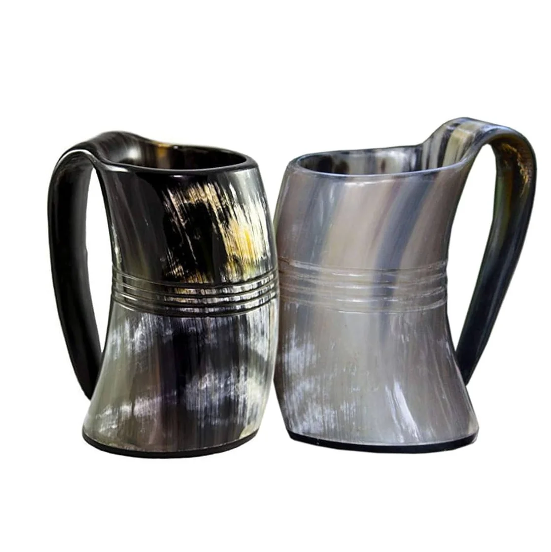 Unique Ox Horn Made Beer drinking horn mugs 100% Natural Large capacity buffalo horn beer mugs Handcrafted mugs