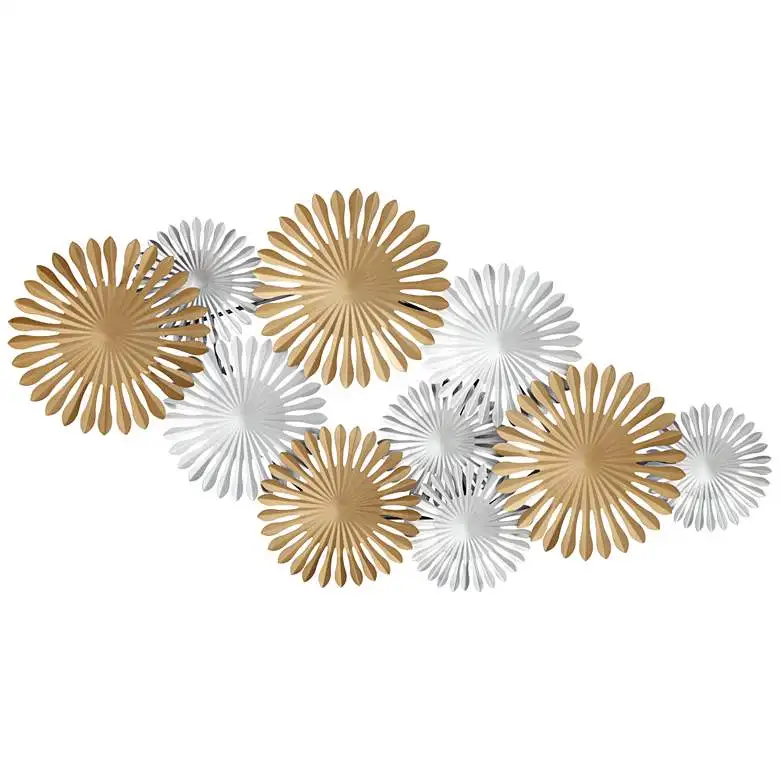Decorative Wall Accent Interior For Home Decor Metal Wall Art Top Quality Unique Design Handmade Golden & Silver Colours Hotels