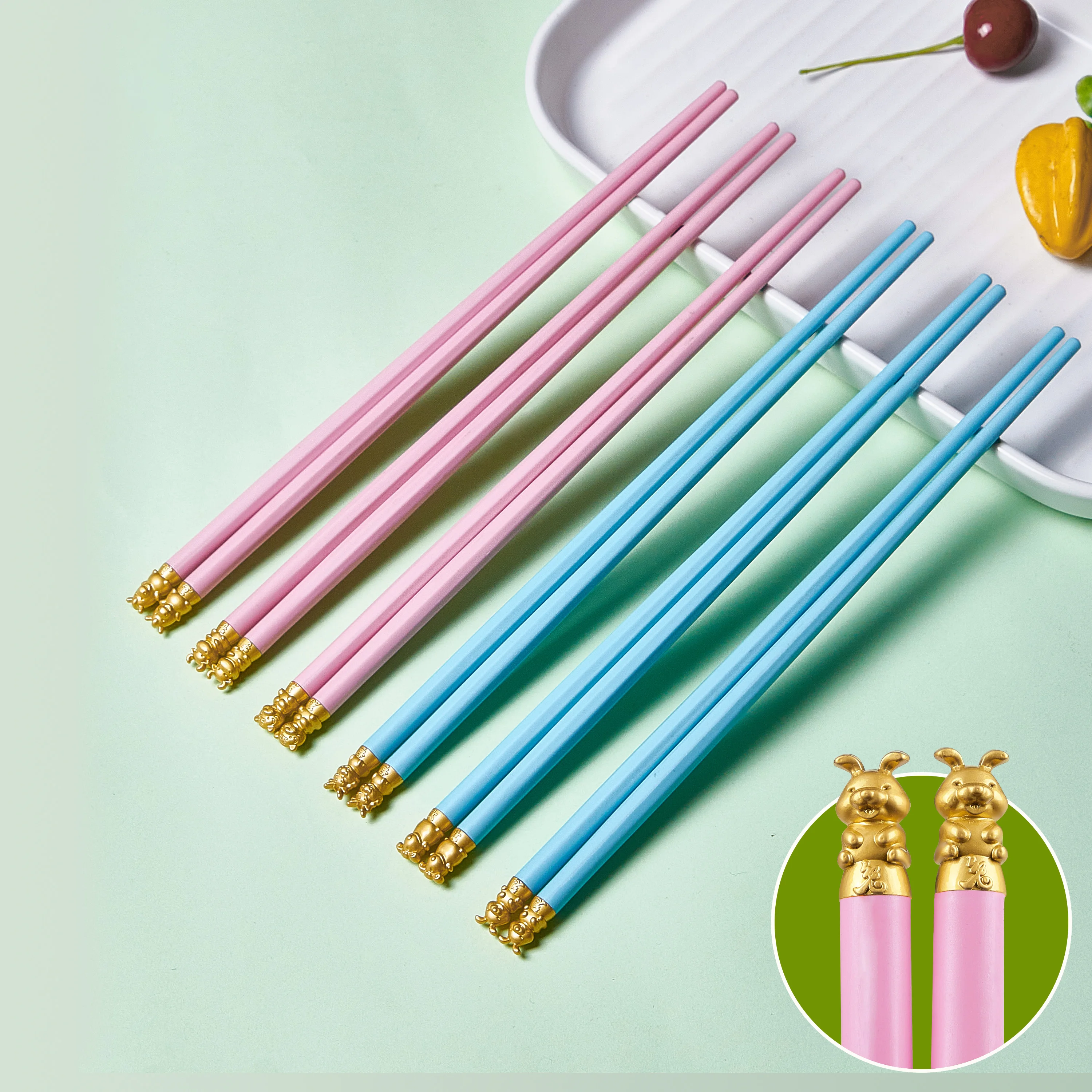 Stock Chopstick Fibreglass In Pouch Chopstick Wedding Favors Chopsticks Anime