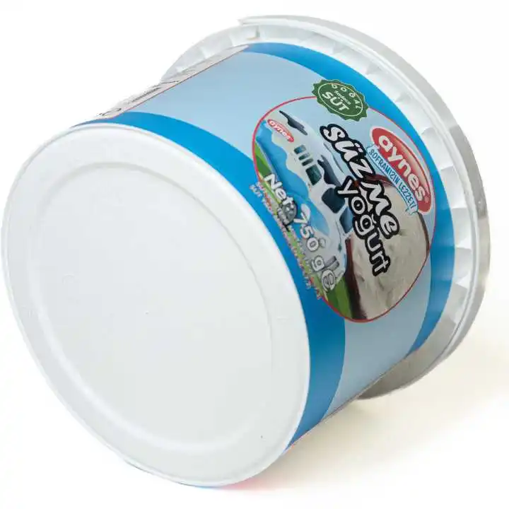 Round 750ml Tamper Evident PP IML Container & PP IML Lid for Food Ice Bucket (Ice Cream Yogurt Chocolate ...) Packaging