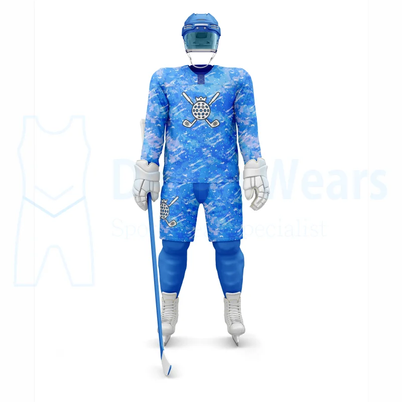 OEM High Quality 100% Polyester Factory Made Custom Ice Hockey Uniforms & Jerseys Customized Sports Wears
