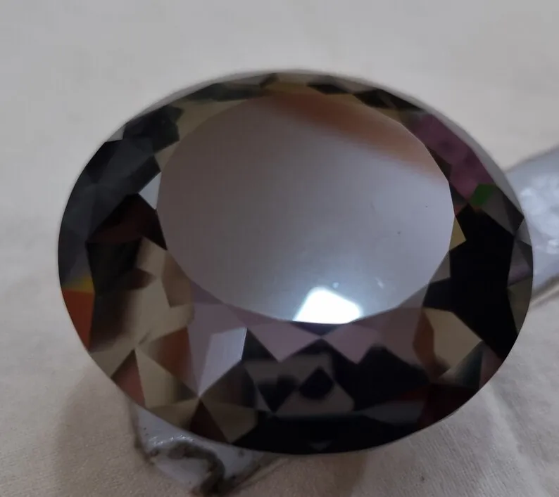 100 Carat Black MoissanitePortuguese Cut Diamond Round Moissanite Loose Moissanite VVS wholesale Diamond jewelry