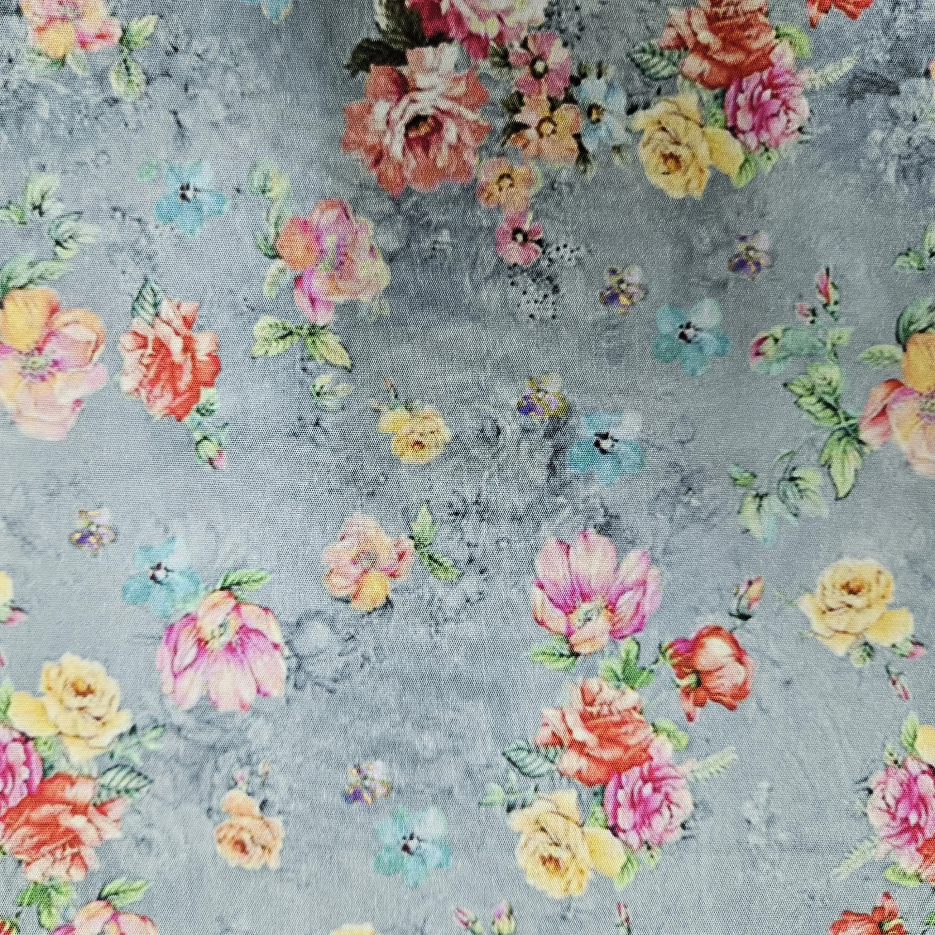 Разнообразие ярких цветов и винтажных 100 поплина из хлопка с цифровыми принтами, ширина 44 дюйма