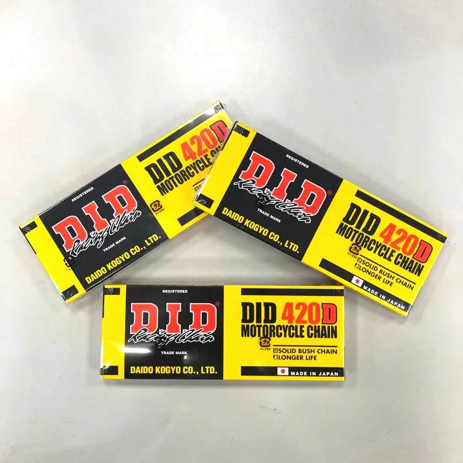 (Made in Japan) DID 420D Motorcycle Chain 100 Links (420D x 100RB)