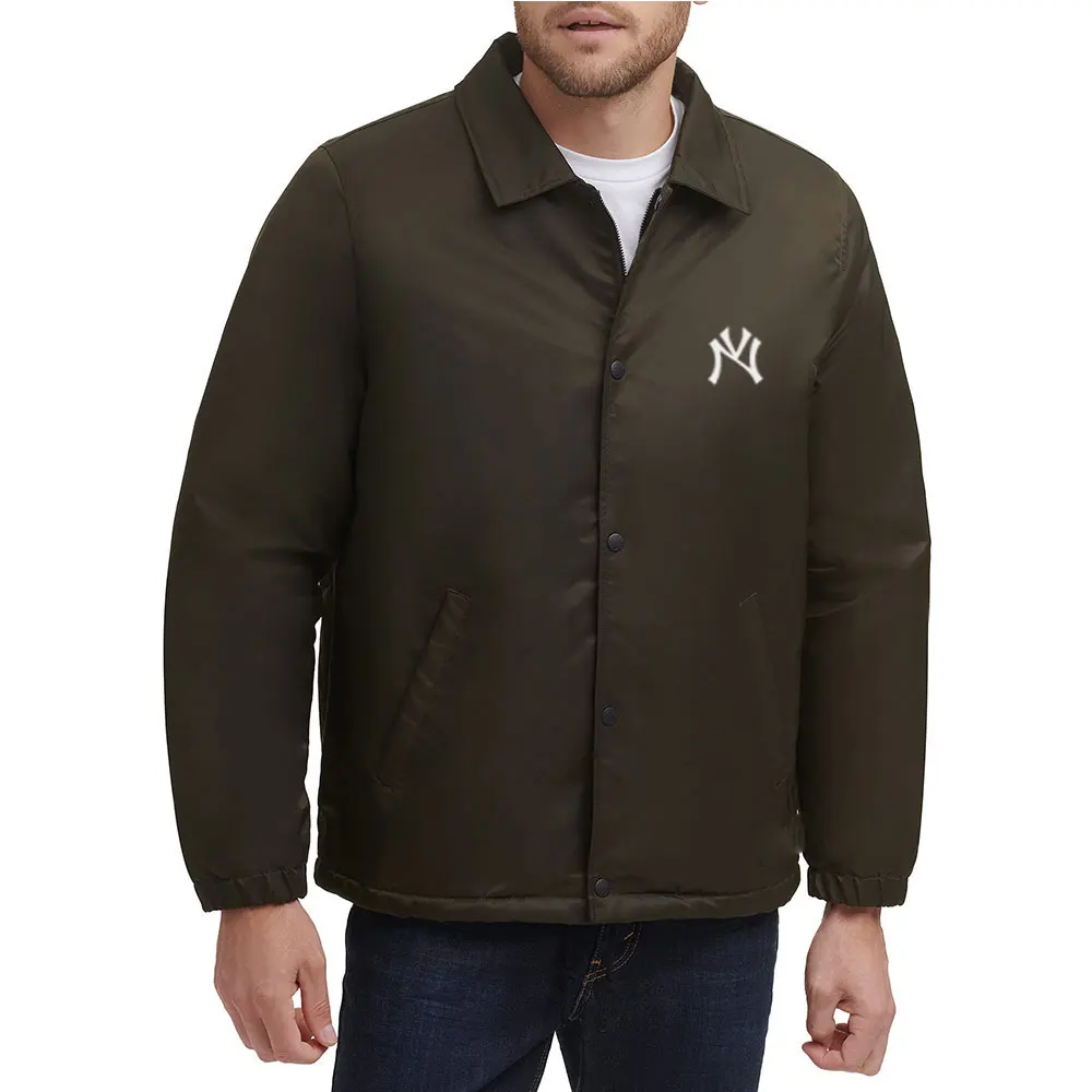 Custom Logo Printing Men Polyester Coaches Jackets Mens Printed Words Front Nylon Windbreaker Coaches Jacket