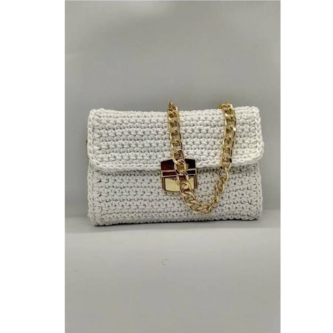 Modern Macrame Pouch Ladies Cotton Rope Hand Made Macrame Clutch With Sling Boho Ladies Wallet Hand Bag For Sale