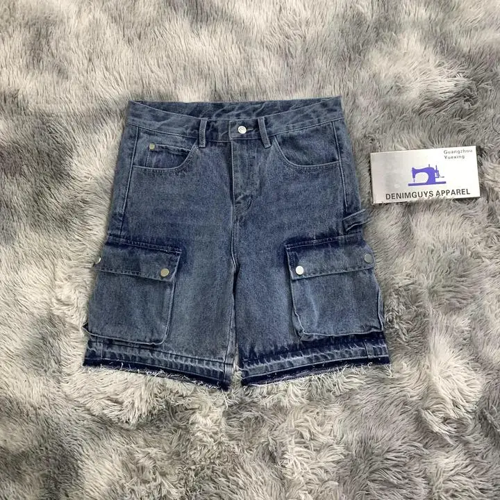 New Fashion Mens Ripped Short Jeans Brand Clothing Bermuda Summer 100% Cotton Shorts Denim Shorts