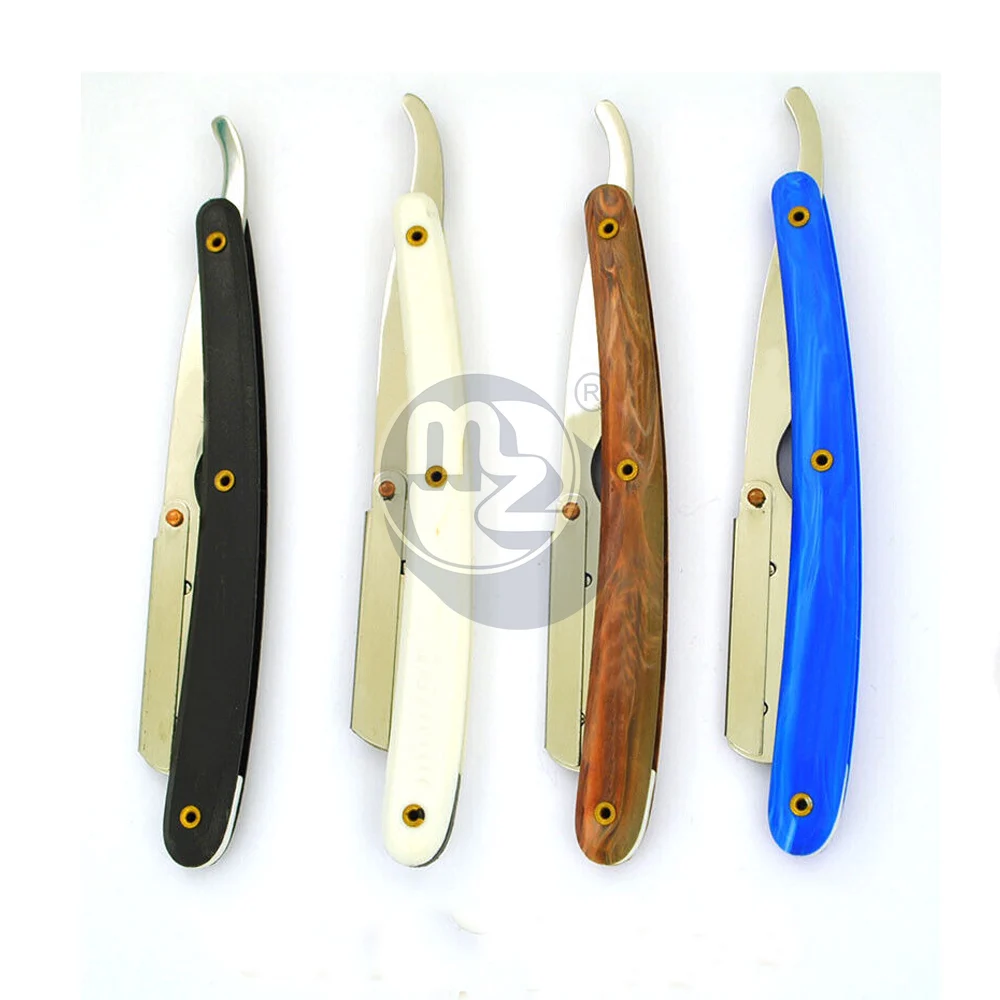 Set of 4 Best Quality Smart Straight Cut Throat Shaving Clip on Razor Barber Salon Best Cheap Price