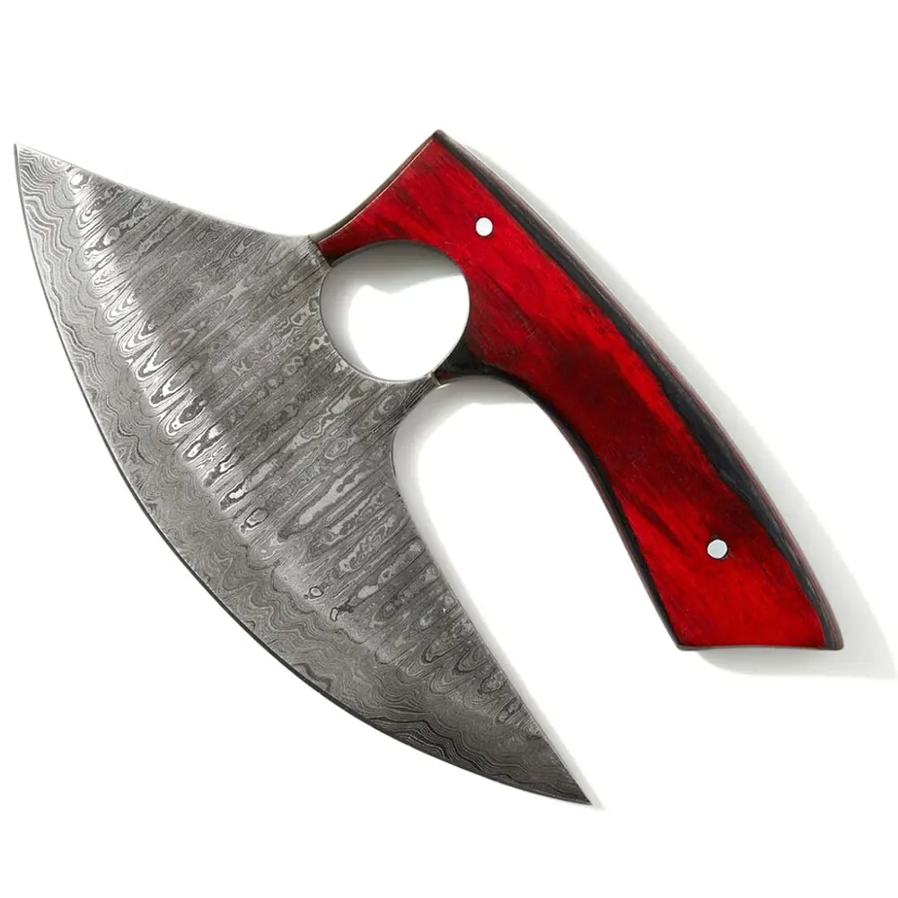 2023 new products ulu knife best for sale ulu knife / Handmade Damascus Steel Ulu Knife / high quality pizza axe