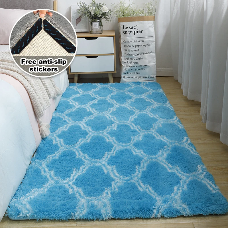 outside outdoor front door floor mat Luxury Fuzzy Carpet Rugs For Bedroom Medium Pile Area Rugs