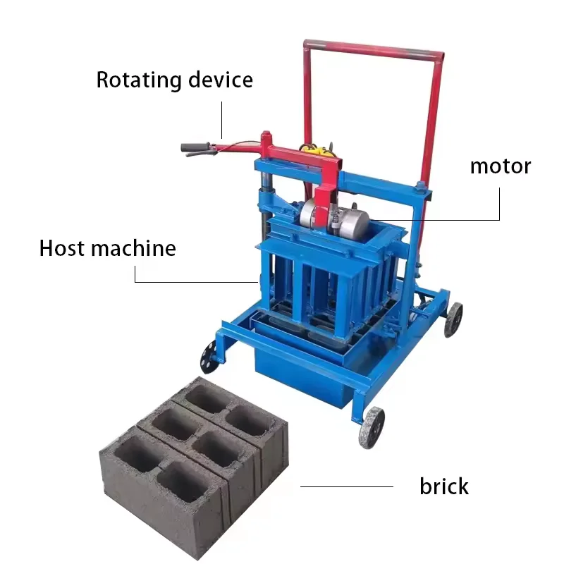 2024 Hot Sale Semi Automatic Brick Making Machine Electric Cement Hollow Block Making Machine From Austria