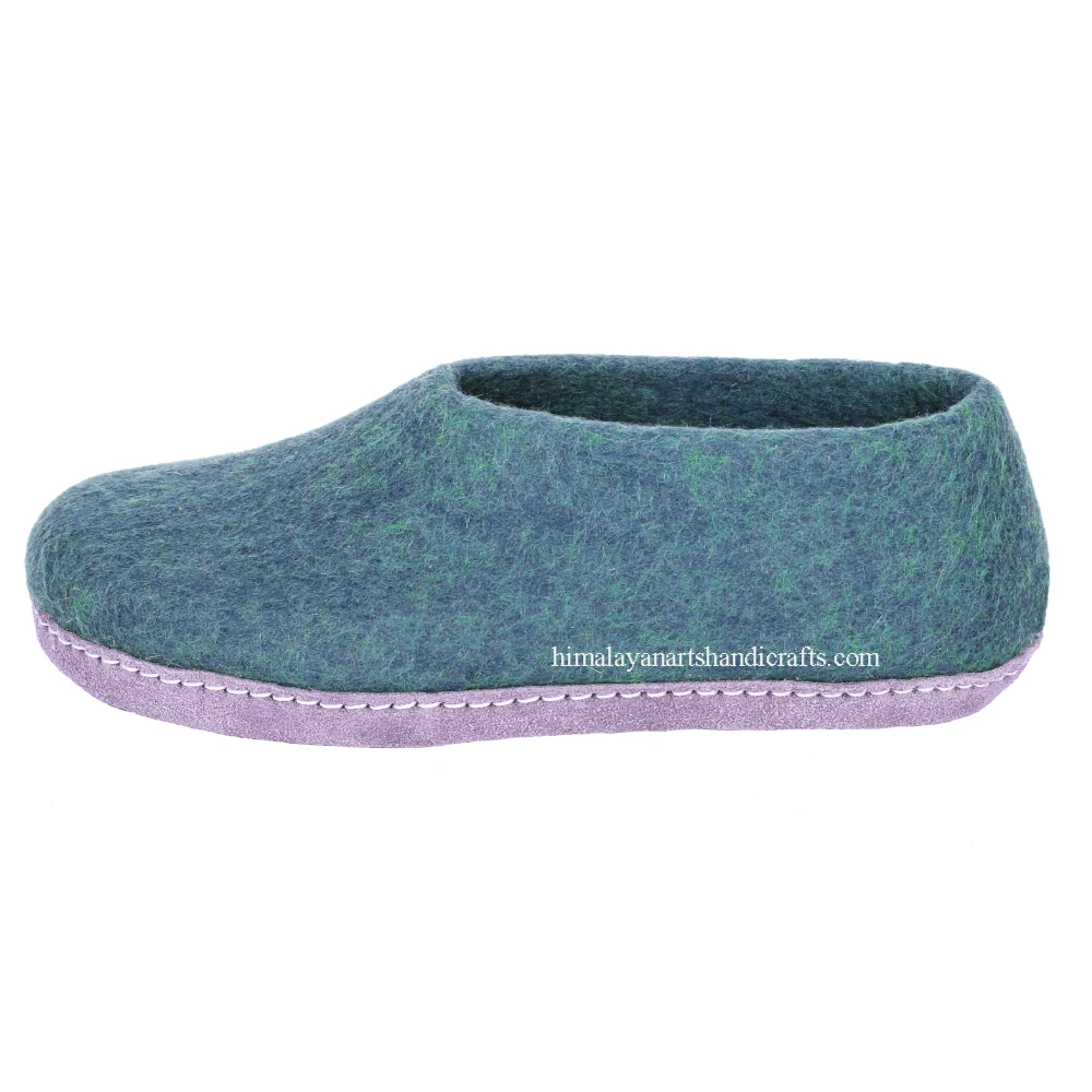 Handmade in Nepal Felt Slipper/Shoes/Boot