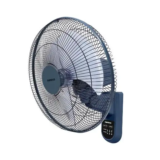 Nanoco High Quality Plastic Wall Fan NWF1612RC with Remote Control 72.2 m3/min Air Flow Electric Household Air Cooling Fan