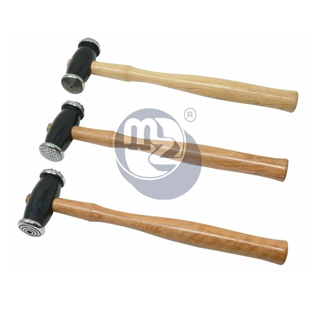 Top Quality Interchangeable Jewelers Hammer Jewelry Making Tool Texturing Ball Peen Custom Jewelry Hammer Pakistan Made