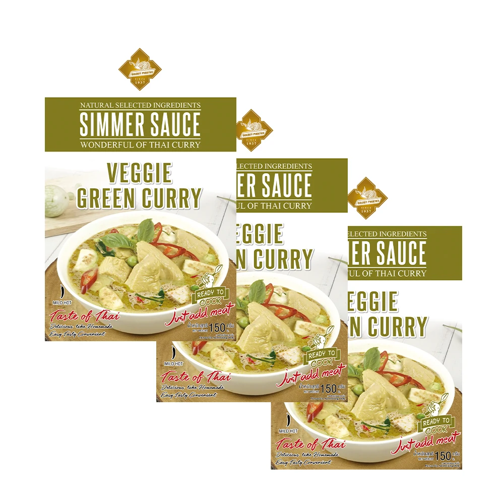 Best product Simmer Sauce - Green Curry Sauce 150g Premium Quality Product from Thailand