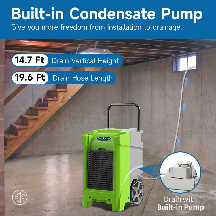 Dehumidifier CE Industrial Commercial Grade Dehumidifier for water damage restoration green house basement