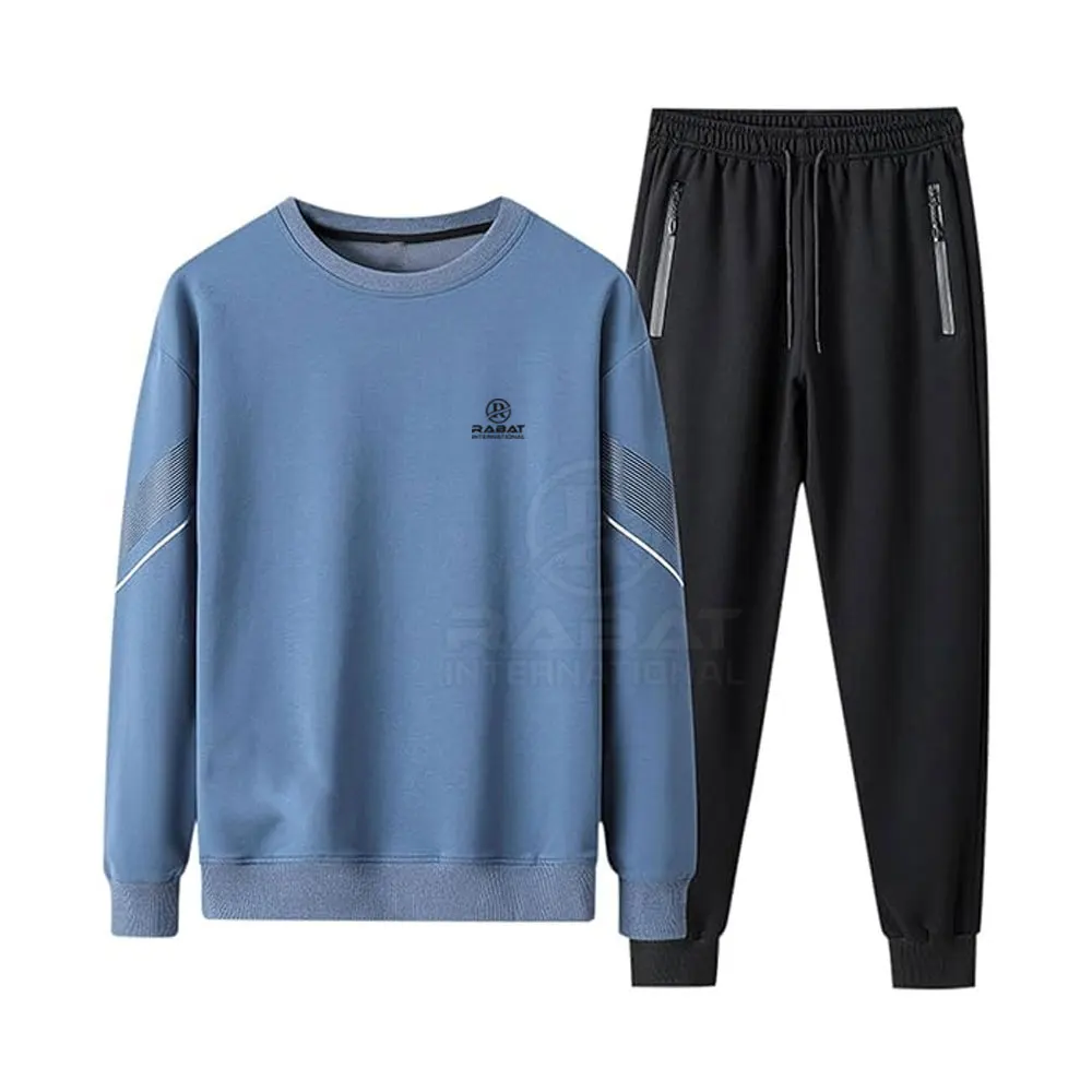 Men New Fashion Plain Thick Solid Material Sweat Suits Custom Logo Men Sweat Suits For Sale Online