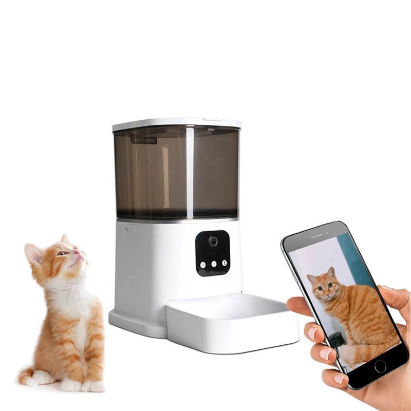 3 in 1 Automatic Dog Cat Smart Wifi Remote Control Auto Interactive Tuya Intelligent Pet Push Feeder Bowl Feed Camera Mobile