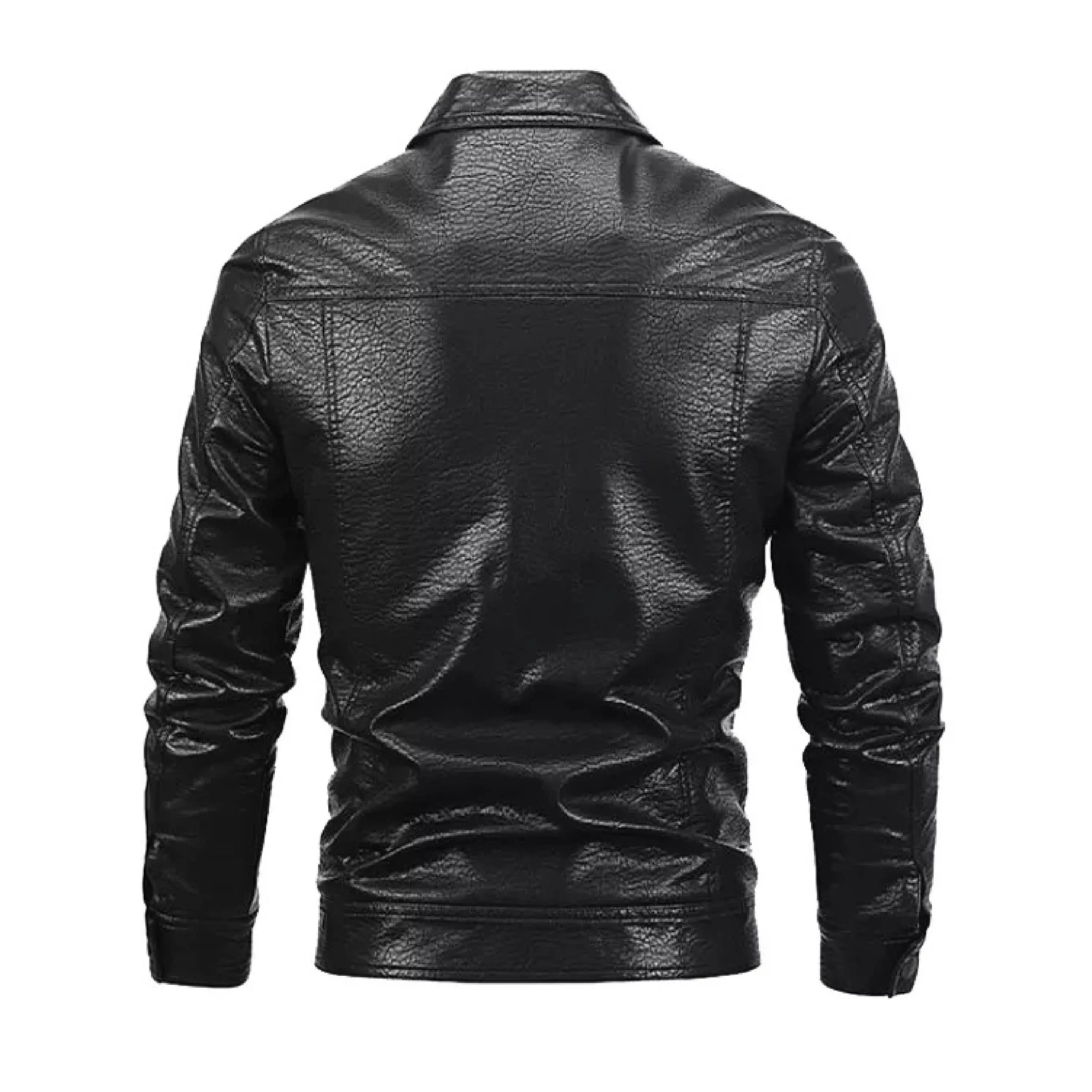 Winter new design Pure leather jacket fur collar  motorcycle  leather jackets