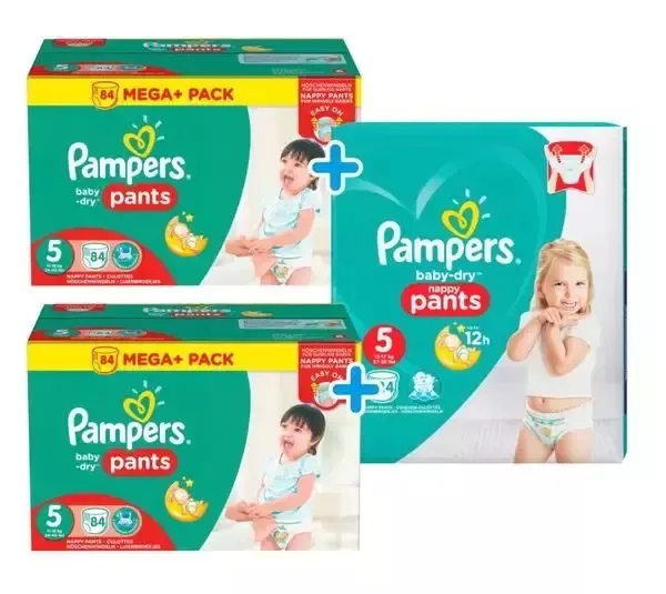 Pampers Baby Dry Size 8 Sample 5x Diapers All New Size Imported Pampers 8