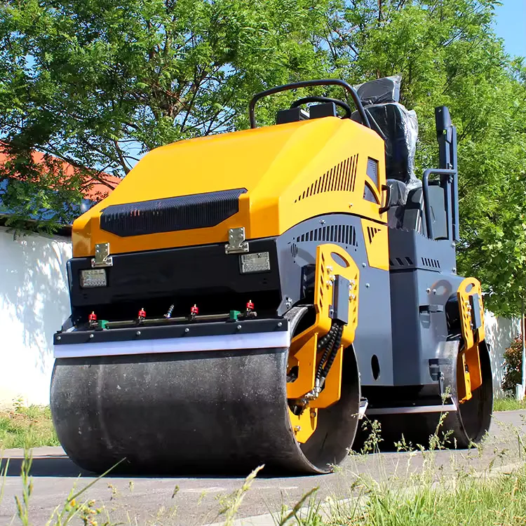 Free spare parts Hydraulic 2 ton 3.5 Ton 5 ton Diesel engine Vibrating Tandem Rubber Pneumatic Road Roller
