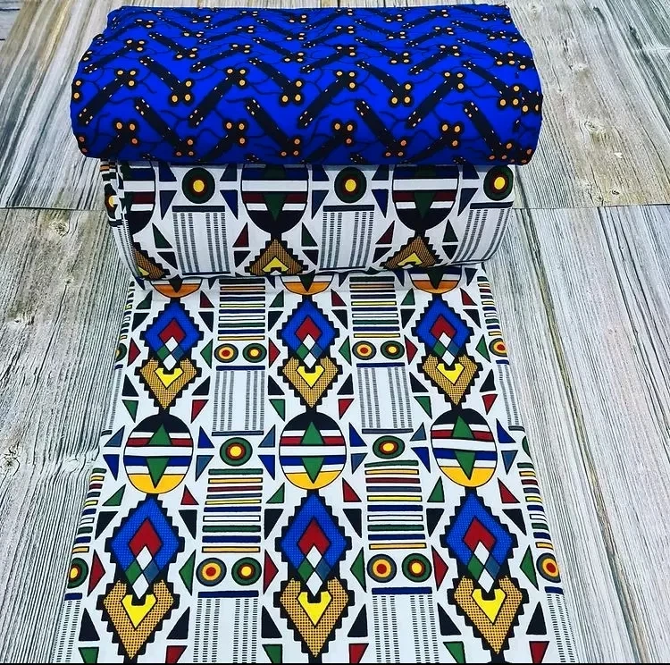 Latest Design 100% Cotton Fabric Soft Texture African Wax Print Ideal for Fashion and Home Decor
