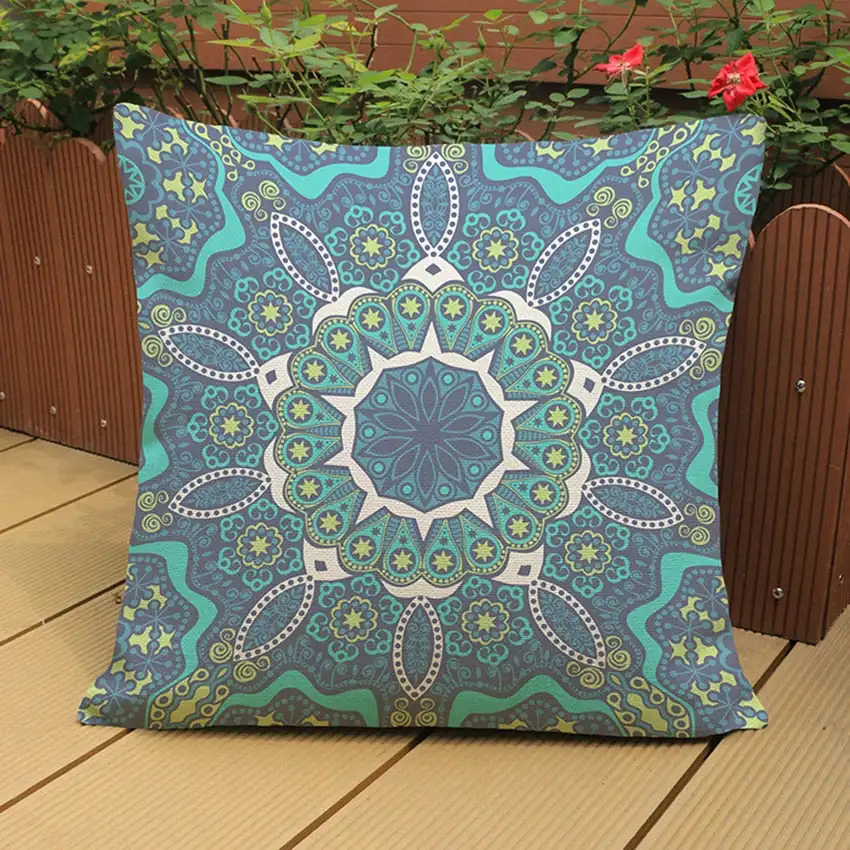 Cushion Home Decorative Covers Wholesaler Sofa Linen Digital Print Fabric Cushion Cover