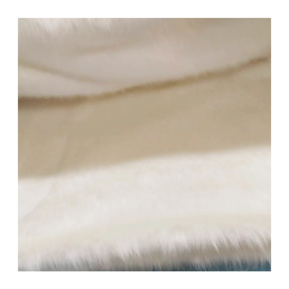 Luxury Quality Knitted Fairy Hair Minky Artificial Faux Fur Fabric used to make winter clothing fashionable jackets