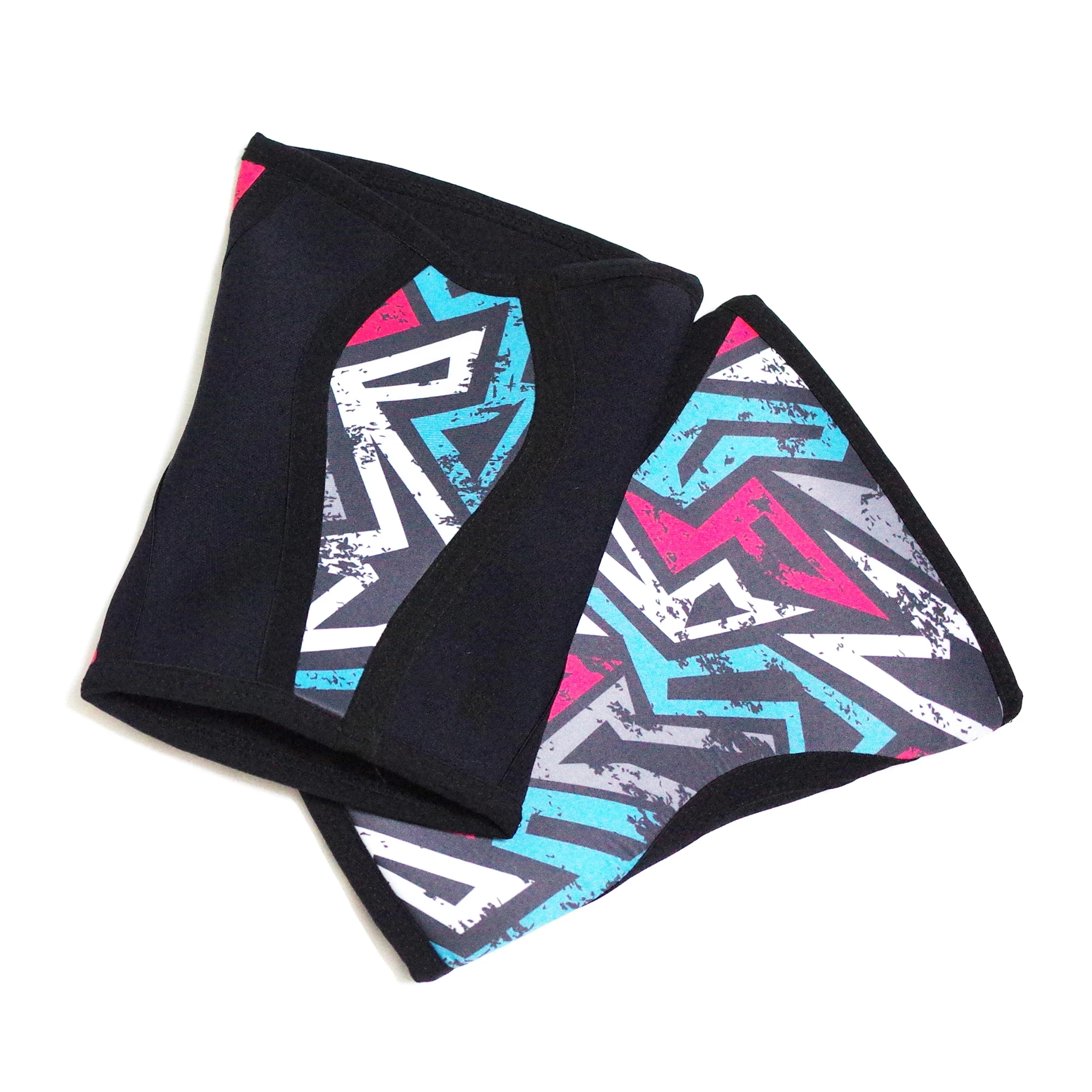 Crossfit Knee Sleeves Heavy Polyester Support Gym Weightlifting Fitness Powerlifting Wod Squat Double Ply Oem Odm Custom Des