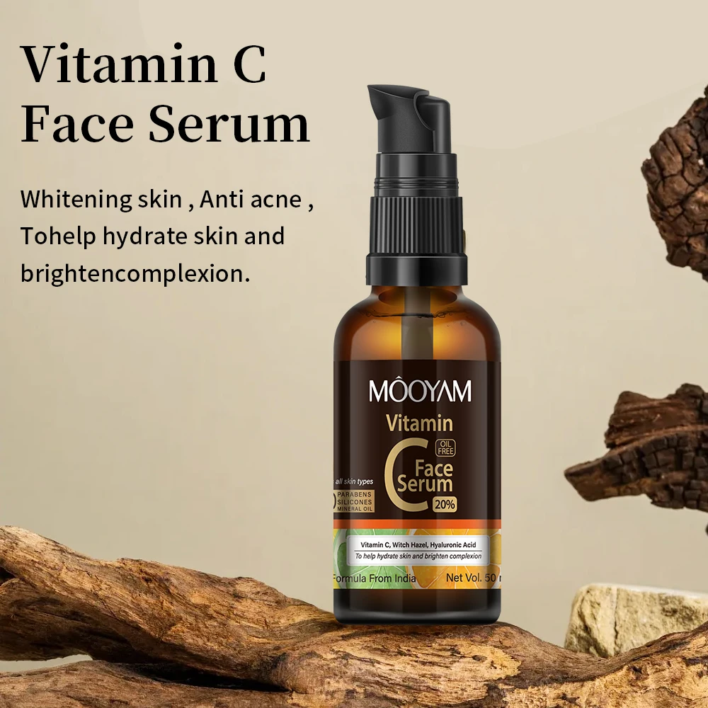 Private Label Naturals Organic Skin Care Hyaluronic Acid Anti Aging Acne Whitening Vitamin C Face Serum