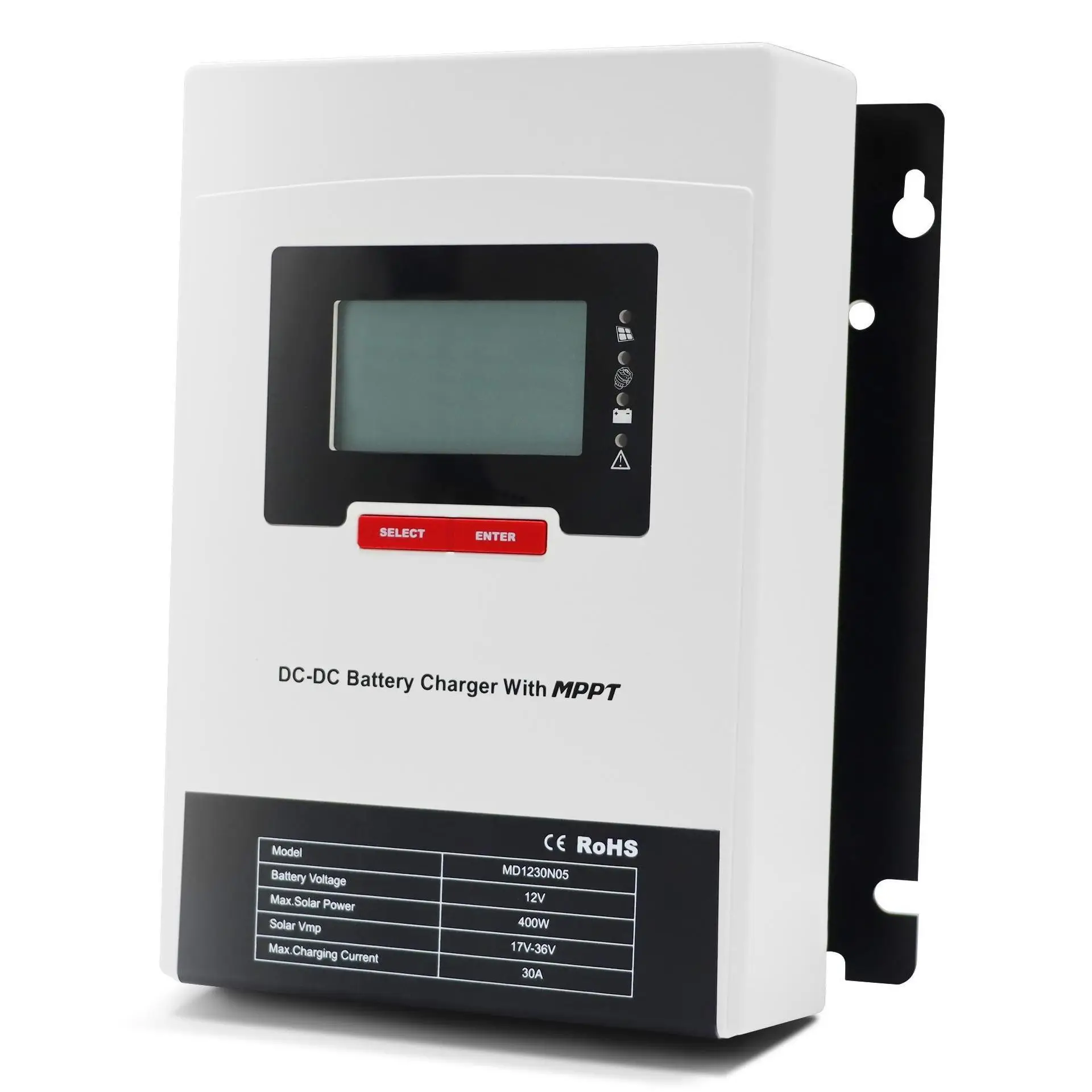 SRNE DC DC MPPT Solar Charge Controller 30a 50a for 12V battery MD1250N05